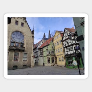 Half-timbered houses in Quedlinburg Sticker